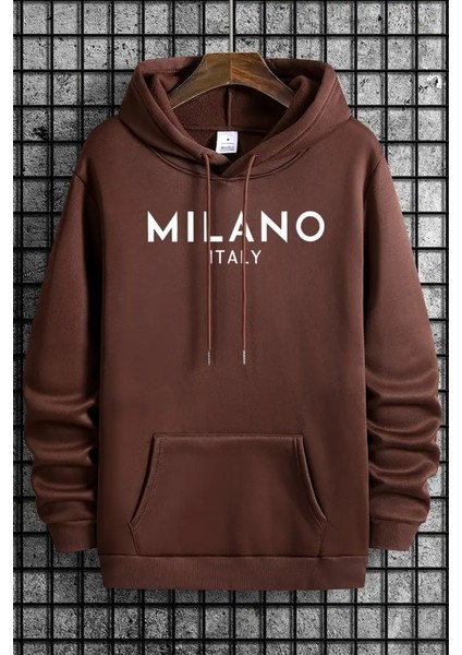 Milano Baskılı Oversize Sweatshirt