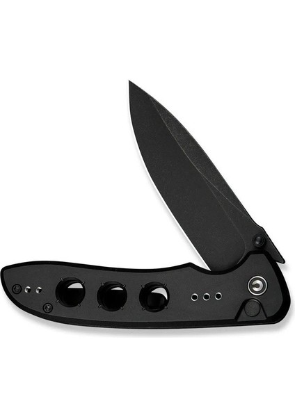 Hyperpulse Flipper & Thumb Stud & Button Lock Knife Black Aluminum Handle Çakı fırsatları
