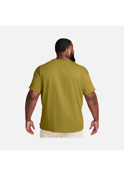 DO7392 307 Premium Essentials Short-Sleeve Yeşil Bol Kesim Erkek Spor T-Shirt modelleri