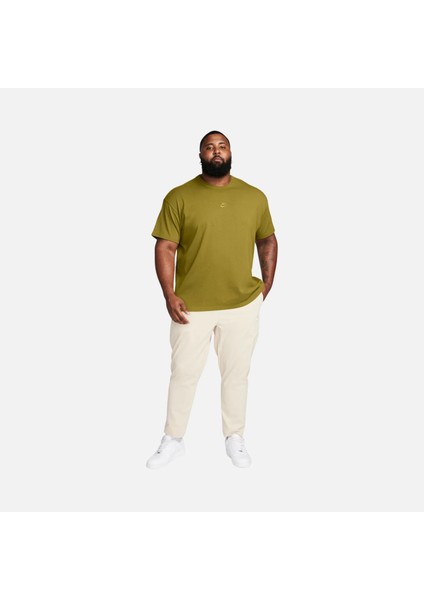 DO7392 307 Premium Essentials Short-Sleeve Yeşil Bol Kesim Erkek Spor T-Shirt fırsatları