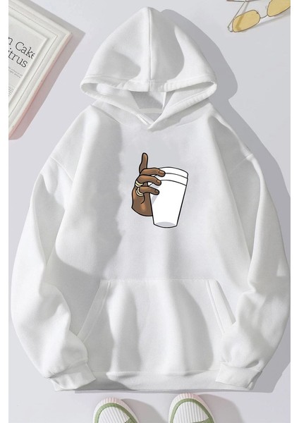 Dont Tupac Coffee Baskı Sweatshirt