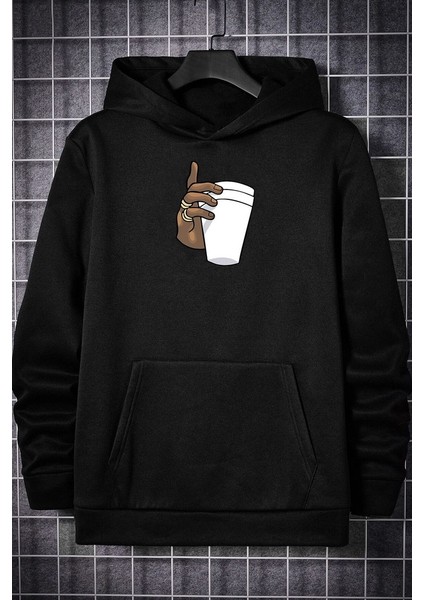Only Trendwear Dont Tupac Coffee Baskı Sweatshirt