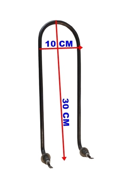 Benmari 30 cm Rekorlu Kıvrık Rezistans 1000W 220V 8,5? Cr-Ni