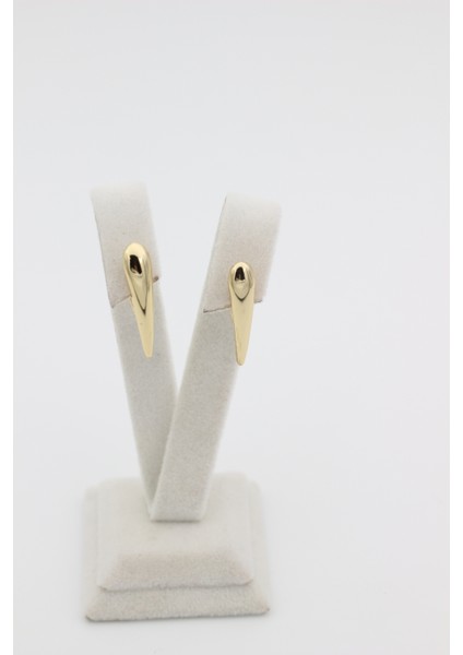 Xupıng Jewelry Ince Sivri Uçlu Küpe