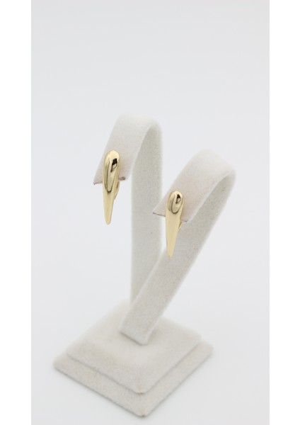 Xupıng Jewelry Ince Sivri Uçlu Küpe
