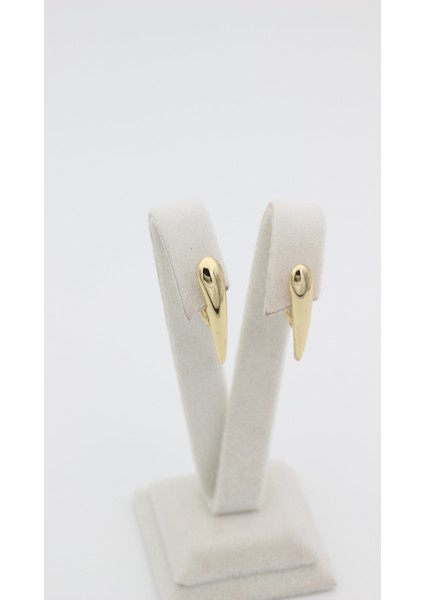 Xupıng Jewelry Ince Sivri Uçlu Küpe