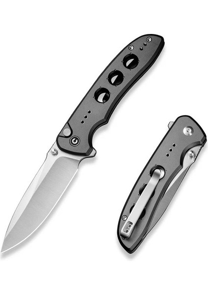 Hyperpulse Flipper & Thumb Stud & Button Lock Knife Gray Aluminum Handle Çakı fiyatları