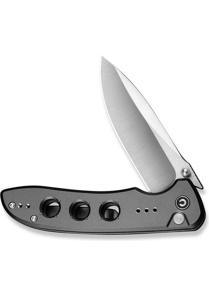 Hyperpulse Flipper & Thumb Stud & Button Lock Knife Gray Aluminum Handle Çakı fırsatları