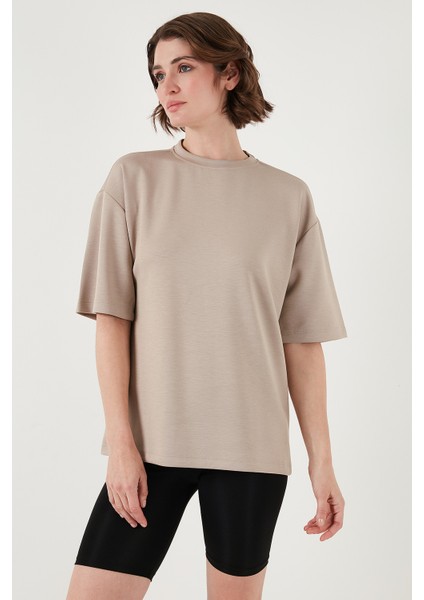 Streç Oversize Fit Bisiklet Yaka T Shirt Bayan T Shirt 5865911 fiyatları