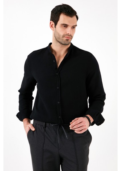 Pamuklu Regular Fit Hakim Yaka Gömlek Erkek Gömlek CF25S127702