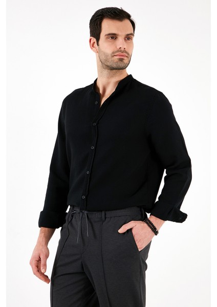 Pamuklu Regular Fit Hakim Yaka Gömlek Erkek Gömlek CF25S127702