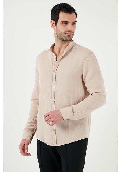 Pamuklu Regular Fit Hakim Yaka Gömlek Erkek Gömlek CF25S127702