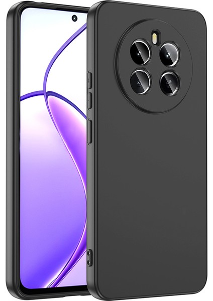 Realme 12 4g Kılıf Kamera Korumalı Renkli Içi Süet Lansman Silikon