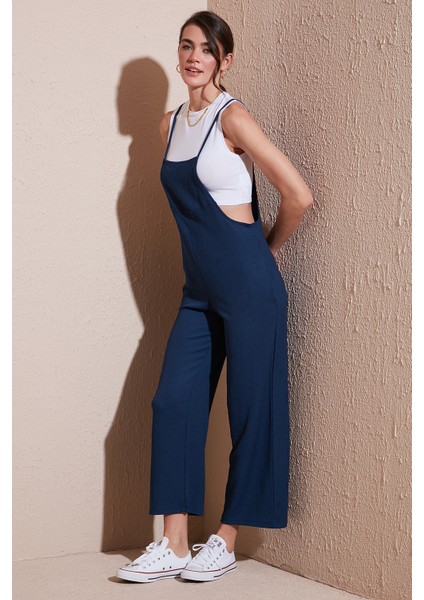 Regular Fit Ayarlanabilir Ip Askılı Bahçıvan Tulum Bayan Tulum 5865789