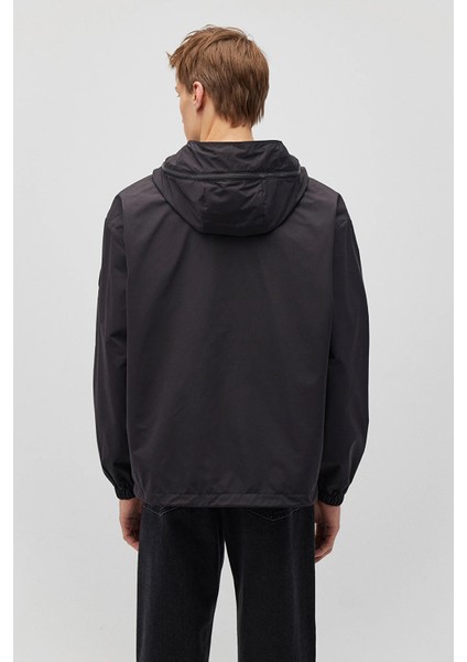 Oversize Fit Astarlı Ayarlanabilir Kapüşonlu Ceket Erkek Ceket 0110333 fiyatları