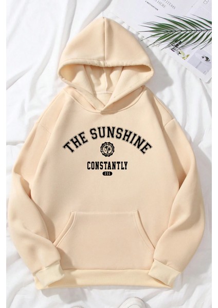 Uygun Tarz The Sunshine Baskılı Oversize Sweatshirt