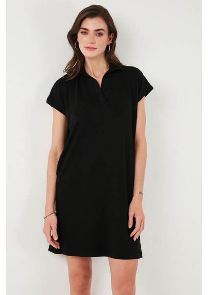 Regular Fit Polo Yaka Mini Elbise Bayan Elbise 5866153 fiyatları