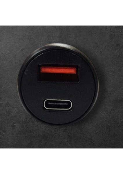 USB ve Type-C Çıkışlı 38 Watt Qc Hızlı Şarj Destekli Araç Şarjı