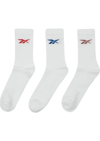 R0365 Crew Vector 3p Beyaz Çorap