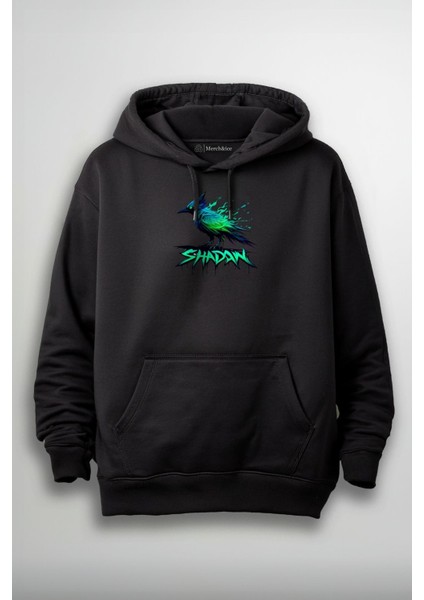 Shadow Neon Bird Baskılı Unisex Sweatshirt