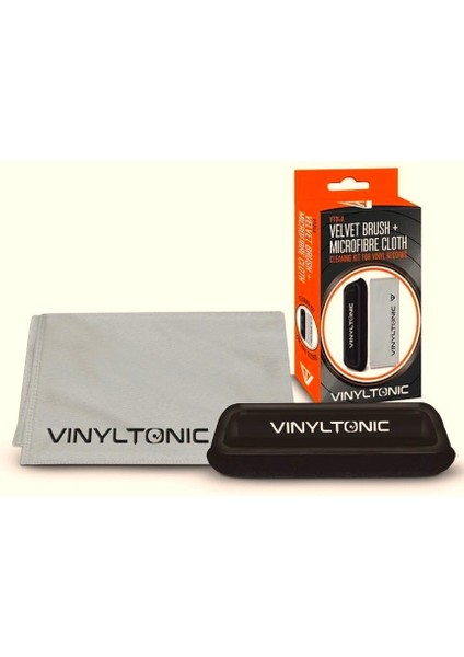Vınyltonıc - Kadife Plak Temizleme Fırçası & Mikrofiber Bez