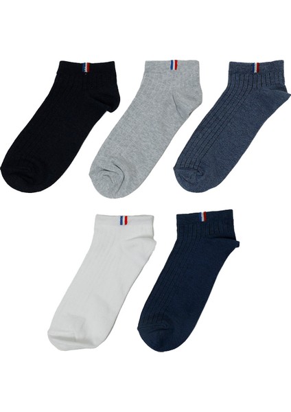 Marıne 5lı Ptk-M 5fx Çok Renkli Erkek 5'li Patik Çorap