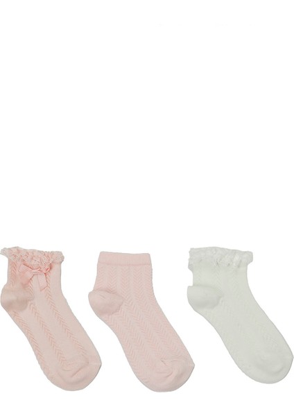 Jkr Dntl 3 Lu Skt-G 5fx Pembe Kız Çocuk 3'lü Soket Çorap