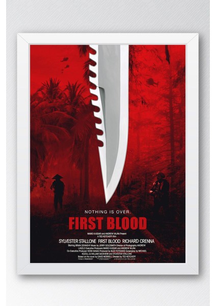 Rambo Çerçeveli Tablo - Rambo Fim Posteri Tablo
