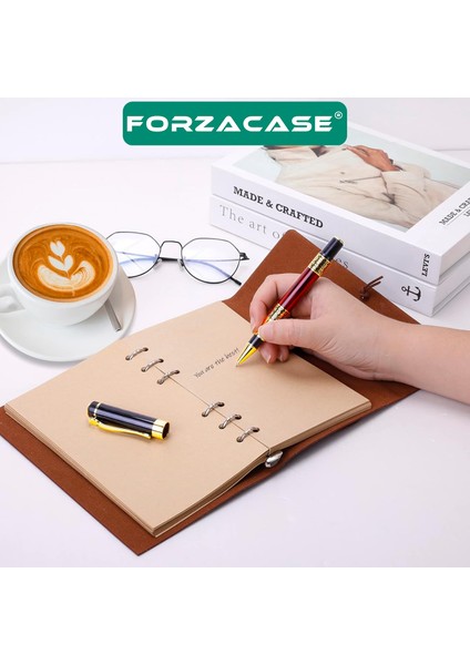 Lüks Görünümlü Gold Desen Işlemeli Kutulu Metal Roller Kalem - FC956 fırsatları