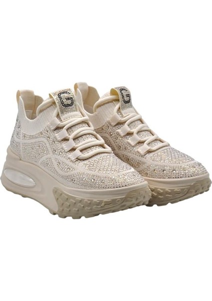 Bags Shoes Guja 24K305-4 Kadın Taşlı Sneaker Spor Ayakkabı