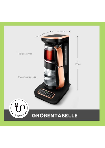 Pro 4 In 1 Konuşan Renkli Camlı Çay Makinesi modelleri