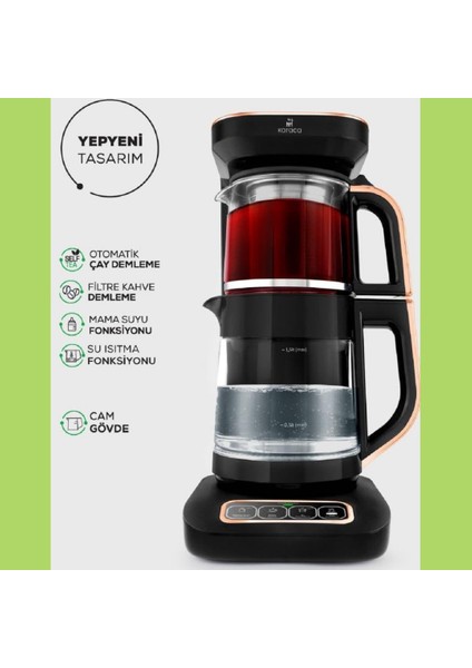 Pro 4 In 1 Konuşan Renkli Camlı Çay Makinesi