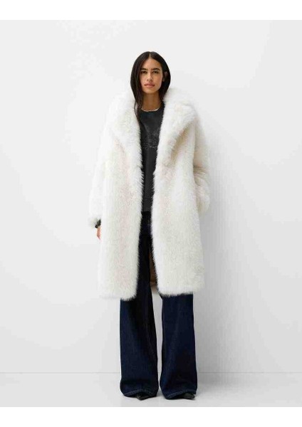 Allbucks Bershka, Peluş Suni Kürk Kaban ABBRS7778