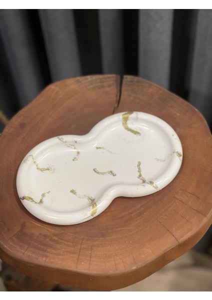 3'lü Bi Demet Papatya & 1 Kase Soya Wax & Dekoratif Tabak Mum Seti