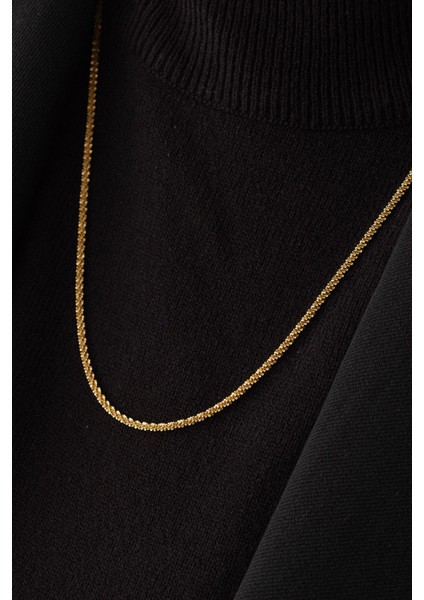 By Florya Jewelry Çelik Halat Elmas Kolye Kararmaz Ezme Diken Zincir 60 cm modelleri