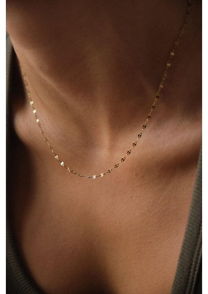 Çelik Dudak Zincir Kolye Ince Singapur Sarma Burgu Zincir 2mm Zarif Minimal