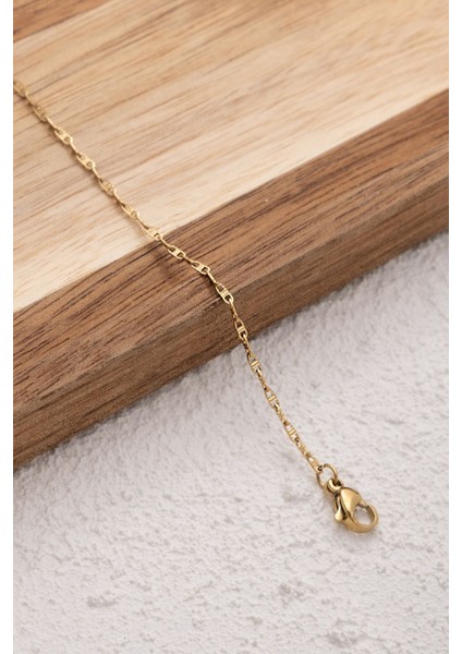 By Florya Jewelry Çelik Dokulu Fermuar Model Kolye Dudak Zinciri 1 mm Kararmaz Günlük Kullanıma Uygun fırsatları