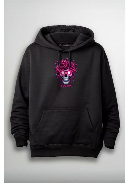 Bloom Skeleton Baskılı Unisex Sweatshirt