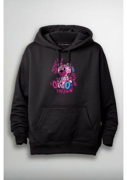The Pain Smile Bear Baskılı Unisex Sweatshirt