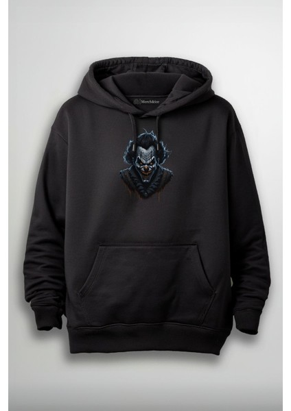 Siyah Joker Baskılı Unisex Sweatshirt