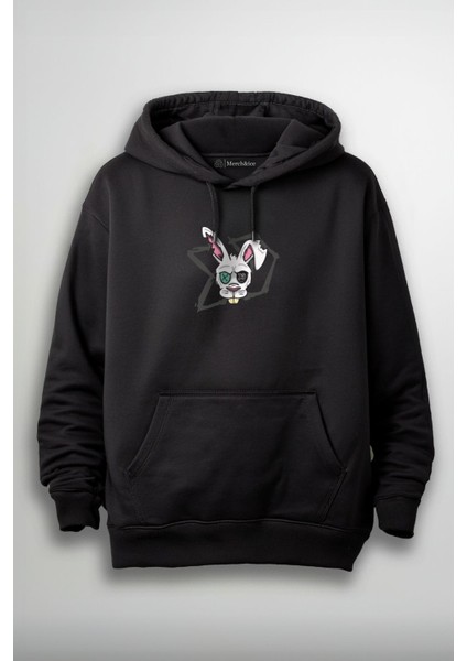 Dayak Yemiş Tavşan Baskılı Unisex Sweatshirt