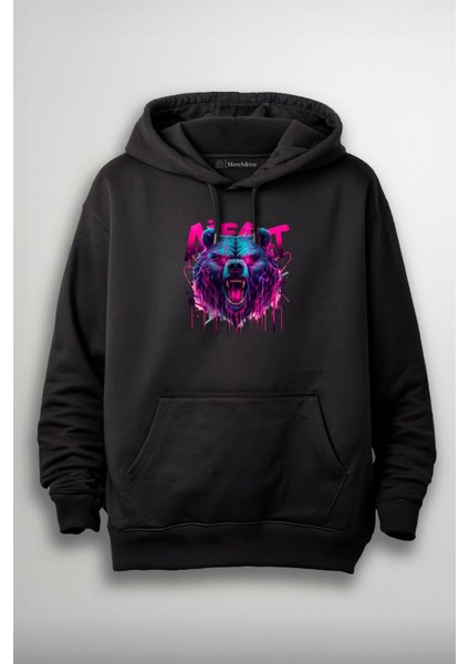 Alert Bear Baskılı Unisex Sweatshirt