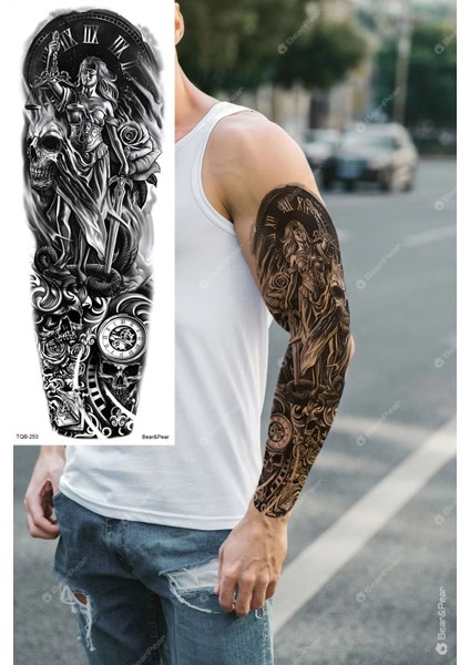 Justice Kol Dövmesi Kol Kaplama Dövme Tattoo
