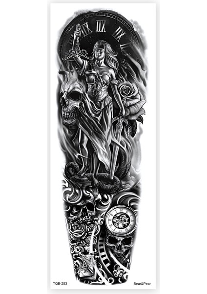 Justice Kol Dövmesi Kol Kaplama Dövme Tattoo