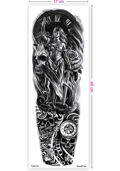 Justice Kol Dövmesi Kol Kaplama Dövme Tattoo