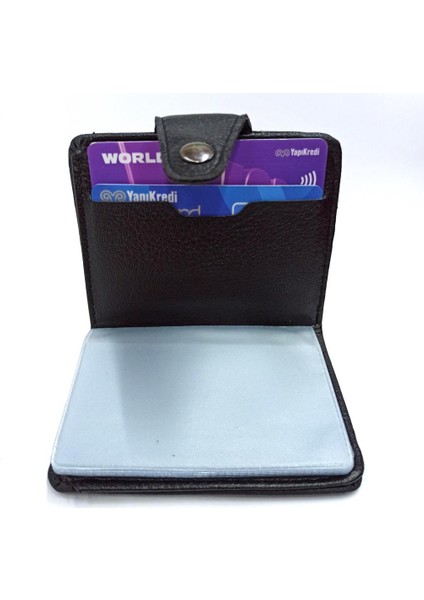 24 Kartlık, Hakiki Deri Kalitesinde 20 Kartlık Kredi Kart Cüzdanı 10 cm x 8 cm indirimleri