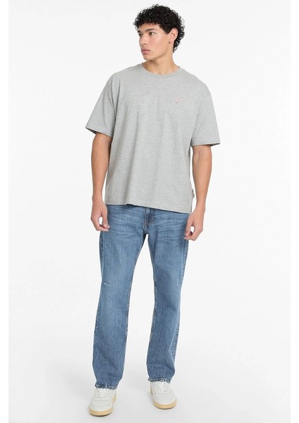 Guess Oversize Bej Erkek Tişört