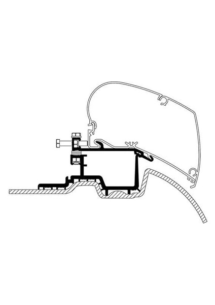 6300 Sprinter Crafter 2006 - 2016 Tente Montaj Braketi