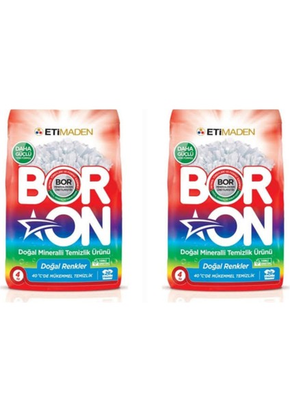 Boron Renkliler İçin Toz Deterjan 8 kg 52 Yıkama