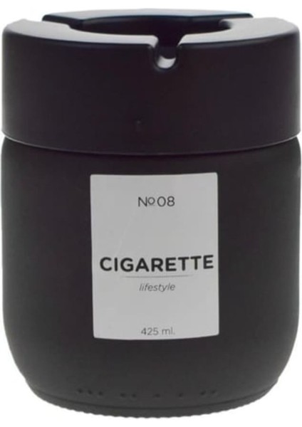 Küllük Cigarete 425 cc Siyah Cam Küllük